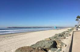 A sandy beach next to the ocean

Description automatically generated